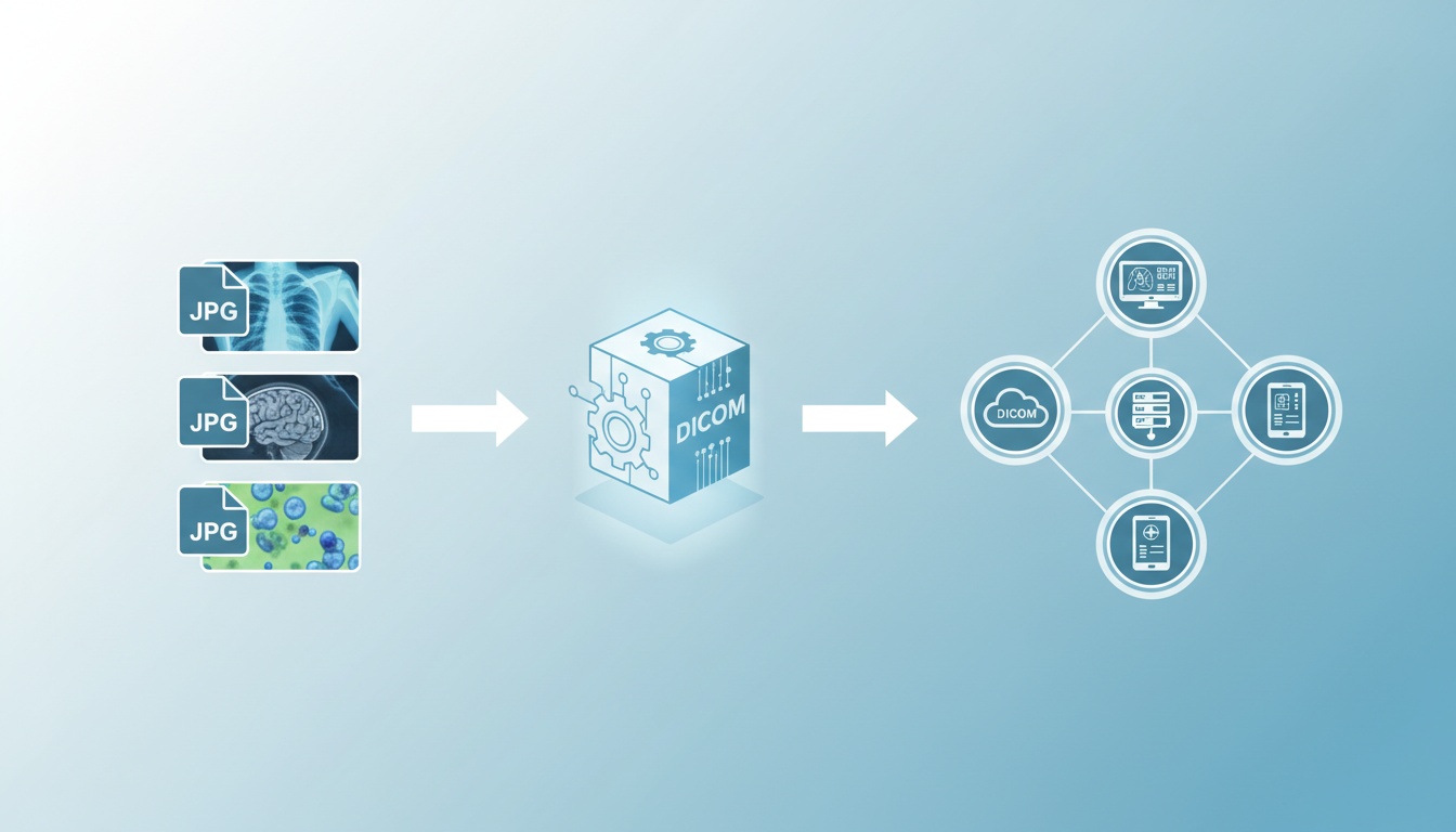 How to Convert Multiple JPEGs to DICOM - A Guide for Medical Facilities - Created by PostDICOM